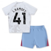 Camisa de Futebol Aston Villa Jacob Ramsey #41 Equipamento Secundário Infantil 2023-24 Manga Curta (+ Calças curtas)